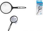 WEDO Lupe mit Griff, rund, Durchmesser: 48 mm Rundlupe mit Kunststofflinse, integrierte kleinere Zusatz - 1 St&uuml;ck (271 7507)