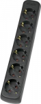 as - Schwabe 11712 Steckdosenleiste ohne Schalter Schwarz ohne Stecker (11712)