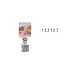 trodat Nummernstempel, 6-stellig, Abdruckma&szlig;e: 5 x 27 mm vernickeltes Metallgeh&auml;use, Kunststoffr&auml;der zum Verstellen (51 1556)