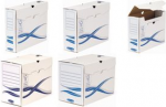 Fellowes BANKERS BOX Basic Archiv-Schachtel, blau (B)80 mm aus 100% recyceltem Karton, FSC-zertifiziert, - 25 St&uuml;ck (4460101)