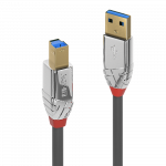 Lindy CROMO - USB-Kabel - USB Typ A (M) bis USB Type B (M) - USB 3,1 - 5,0m - rund - Grau (36664)