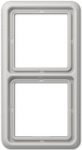 JUNG CD 582 LG - Grau - Duroplast - Schraubenlos - JUNG - 81 mm - 152 mm