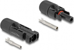 Delock DL4 Solar Steckverbinder f&uuml;r Kabel zum Crimpen Stecker und Buchse schwarz 2 (60670)