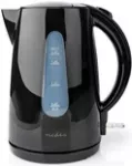 Nedis KAWK130EBK virdulys - 1,7 l - 2200 W - juodas - plastikinis - vandens lygio indikatorius - belaidis