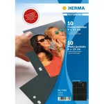 Foto ki&scaron;enės HERMA Fotophan 9x13 cm gulsčiai juodos 10 vnt.