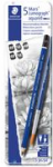 STAEDTLER Mars Bleistift Lumograph aquarell, 6er Metalletui wasservermalbare K&uuml;nstlerbleistifte, Minenst&auml;rke: 2 mm, - 1 St&uuml;ck (100A G6)