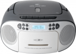 Reflexion CD-Radio DAB+, DAB, UKW AUX, CD, DAB+, Kassette, UKW, USB Wei&szlig;, Grau (RCR2260DAB/GR)