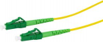 Logilink Professional - Patch-Kabel - LC/APC Einzelmodus (M) zu LC/APC Einzelmodus (M) - 1 m - 2 mm - Glasfaser - Simplex - 9/125 Mikrometer - G.657.A2/OS2 - halogenfrei - Gelb (FPSLC01)