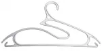 ORDINETT drabužių pakabos, 5 vnt. rinkinys, plastikinės, 5-in-1 kolekcija, 42 cm, baltos