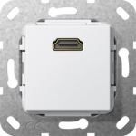 GIRA 4846861. Buchsen-Typ: HDMI. Produktfarbe: Wei&szlig; (4846861)