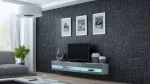 Cama TV stovas VIGO nauja 30/180/40 baltas/pilkas blizgus