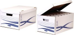 Fellowes BANKERS BOX Basic Archiv-Klappdeckelbox Maxi, blau aus 100% recyceltem Karton, FSC-zertifiziert, f&uuml;r Format - 1 St&uuml;ck (4460502)