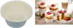 Papstar Muffinf&ouml;rmchen aus Papier weiss 20er Pergamentersatz-Papier Durchmesser 50 Muffin-Backform (18781)