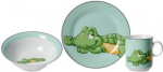 Ritzenhoff & Breker Geschirr-Set HAPPY ZOO KOKO, 3-teilig aus Porzellan, sp&uuml;lmaschinengeeignet, im Geschenkkarton, - 1 St&uuml;ck (413281)