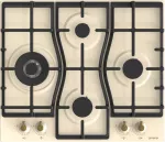 Gorenje GW6D42CLI kaitlentė Smėlio spalvos Įmontuojama 60 cm Dujinė 4 zonos