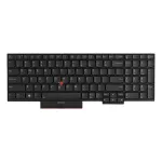 Klaviatūra, skirta Lenovo ThinkPad T580/P52s &mdash; 01HX288 US International, su ap&scaron;vietimu, juoda