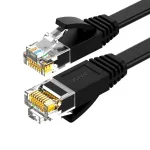 UGREEN NW102 Cat6 plok&scaron;čias eterneto tinklo kabelis, 8 m, juodas