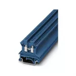 Phoenix 3003350 UK 2,5 N BU Praėjimo gnybtų blokas, mėlynas, 2,5 mm&sup2;, DIN bėgeliui