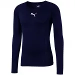 Puma LIGA Baselayer LS vyri&scaron;ki mar&scaron;kinėliai ilgomis rankovėmis tamsiai mėlyni 655920 20 XL