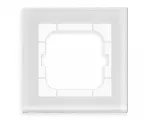 MDT stiklo rėmelis 1 vietos baltas 63 mm moduliams BE-GTR163W.01