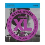 Daddario D'Addario EXL120 Super Light stygos elektrinėms gitaroms, 9-42