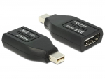 DeLOCK - Video- / Audio-Adapter - HDMI - HDMI, 19-polig (W) - Mini DisplayPort (M) - (DisplayPort 1,1) - Schwarz (65552)
