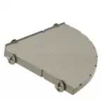Lentyna FERPLAST 93245021 &mdash; plastikinė lentyna &scaron;e&scaron;kų ir graužikų narvams, pilka, 380&times;380&times;30 mm