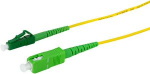 Logilink Professional - Patch-Kabel - SC/APC Einzelmodus (M) zu LC/APC Einzelmodus (M) - 0.5 m - 2 mm - Glasfaser - Simplex - 9/125 Mikrometer - G.657.A2/OS2 - halogenfrei - Gelb (FPSLS00)