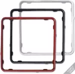 Jung CDP 81 BLM rėmelis, 1 vietos, juodas, blizgus, 3 vnt.