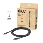 Club 3D CAC-2508 USB-C kabelis saugiam krovimui, 240 W, su krovimo ekranėliu, ki&scaron;tukas/ki&scaron;tukas, 2 m
