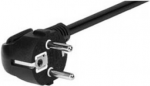 Netzanschlusskabel 16 A, Schukostecker an 16 A Kaltger&auml;tebuchse, schwarz, 1,0 m Netzanschlusskabel f&uuml;r Deutschland, Frankreich, Belgien... z. B. zum Anschluss einer USV (35018)