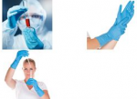 HYGOSTAR Chemikalien-Schutzhandschuh SUPER HIGH RISK, XL blau, puderfrei, L&auml;nge: 300 mm, Einmalhandschuh aus starkem - 1 St&uuml;ck (26606)