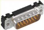 Harting 09 65 161 6713 - D-Sub 1 - Schwarz - Metallisch - Polybutylene terephthalate (PBT) - Stahl - Thermoplastisches Harz - Kupferlegierung - 10 mO - 1000 V (09 65 161 6713)