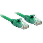 Lindy - Patch-Kabel - RJ-45 (M) zu RJ-45 (M) - 30cm - UTP - CAT 6 - geformt, ohne Haken, verseilt - gr&uuml;n (48045)