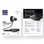 Joyroom JR-CL03 5-in-1 automobilinis įkroviklis, 31W, 5 USB-A prievadai, juodas