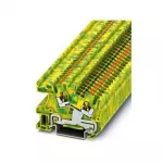 Phoenix 3213962 PTI 2,5-PE Įžeminimo gnybtų blokas, 2,5 mm&sup2;, žaliai geltonas, tvirtinimui ant DIN bėgelio