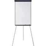 Stovas LEGAMASTER ECONOMY 680x1050 mm portretinis plastikinis plieninis juodas baltas 790 mm 740 mm