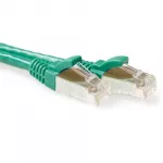 ACT Green 1 m LSZH SFTP CAT6A pataisos laidas su apsaugotais RJ45 ki&scaron;tukais