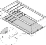 SCHROFF Montavimo plok&scaron;tė Standartinė - Montavimo plok&scaron;tė 160T 28TE (34562745)