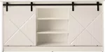 komoda 160x80x35 GRANERO baltas/blizgi balta
