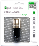 4smarts Rapid+ - Auto-Netzteil - 27 Watt - 3 A - PD, QC 3.0 - 2 Ausgabeanschlussstellen (USB, 24 pin USB-C) - Grau, Schwarz (464448)