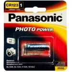Buitinė ličio baterija Panasonic CR-123APA/1B, vienkartinė