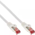 InLine Patch Laidas S/FTP PiMF Cat.6 250MHz varis halogenų neturintis baltas 1m