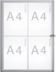 Maulextraslim &ndash; aliuminis &ndash; stiklas &ndash; plastikas &ndash; 655 x 491 x 27 mm &ndash; 4 x A4 (6820408)