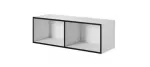 Atvira lentyna Cama Meble ROCO RO2 1120&times;370&times;370 mm balta/juoda, pastatoma ant grindų