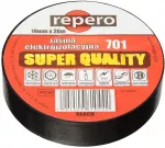 REPERO 701 pilka PVC elektros izoliacinė juosta 19 mm x 20 m