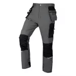 NEO TOOLS vyri&scaron;kos Mix&Match 4-Way Stretch darbo kelnės su Cordura sutvirtinimais, pilka/juoda, S dydis