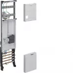 Hager universZ komplektinis laukas ZH33W7NT, 3 fazių, 1 skaitiklio vieta, 10 mm&sup2;, 1050x250 mm
