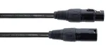Cordial EM 5 FM XLR jungiamasis laidas, 3 kontaktų XLR lizdas &ndash; 3 kontaktų XLR ki&scaron;tukas, juodos spalvos