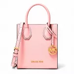 Michael Kors Moteri&scaron;kas Ginny Crossbody Krep&scaron;ys i&scaron; Saffiano Odos, Powder Blush, 15x17x6 cm